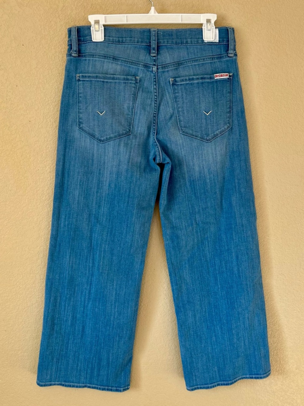 Hudson Rosalie Jeans Medium Blue Wide-Leg High-Rise Ankle Jeans Size 28 - Picture 6 of 10